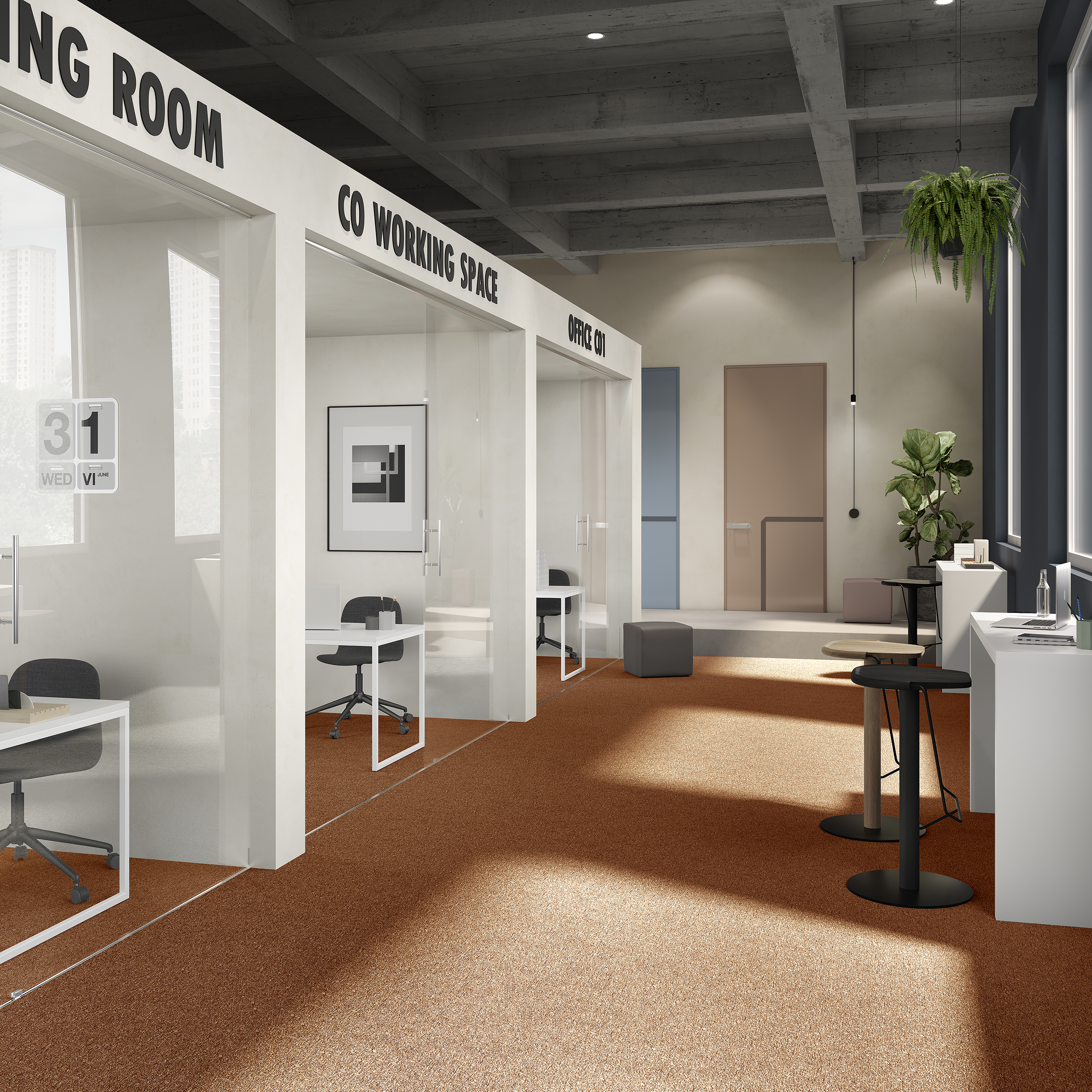 Ковровая плитка Medusa Tile 84 (500*500*5 мм) — купить в Астрахани