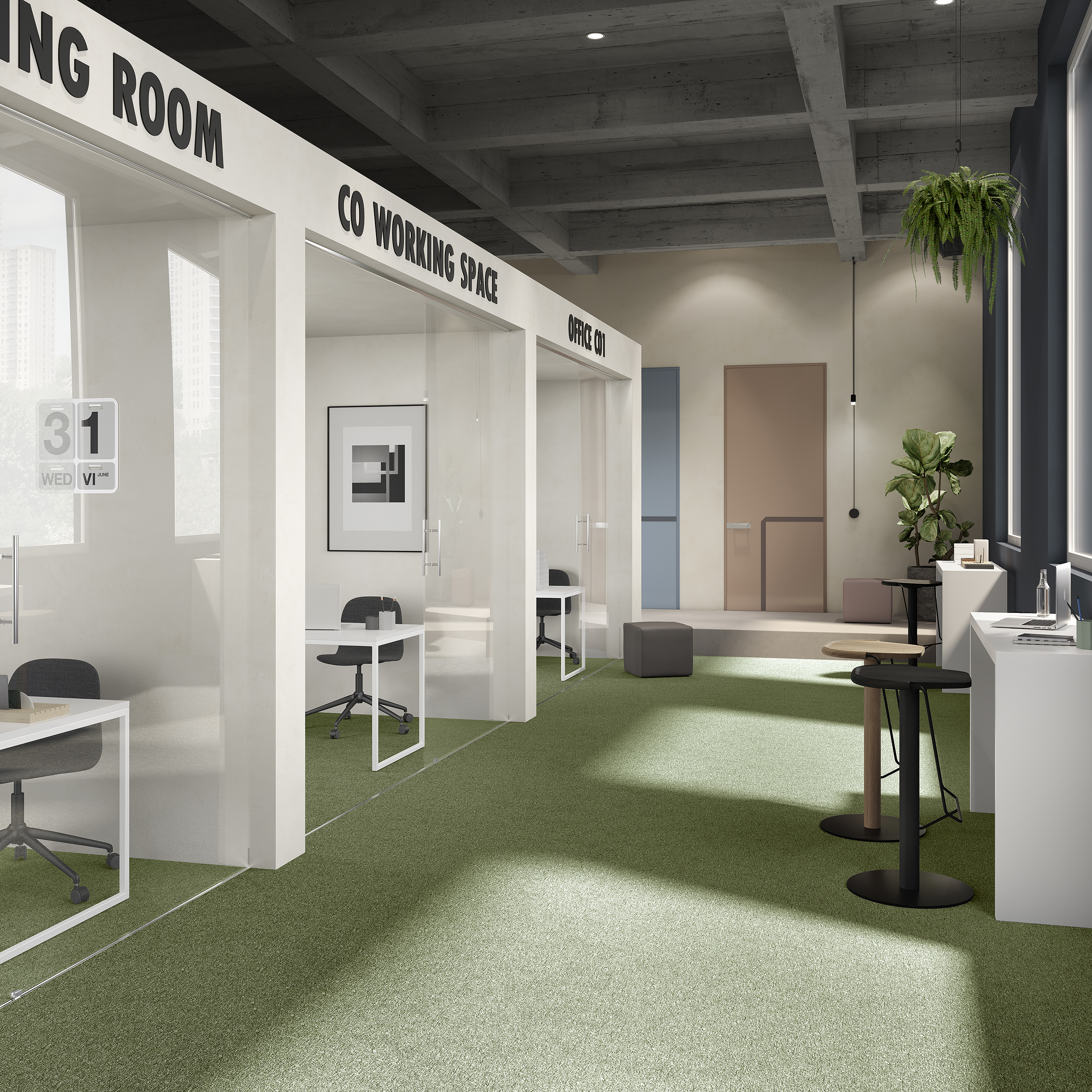 Ковровая плитка Medusa Tile 21 (500*500*5 мм) — купить в Астрахани