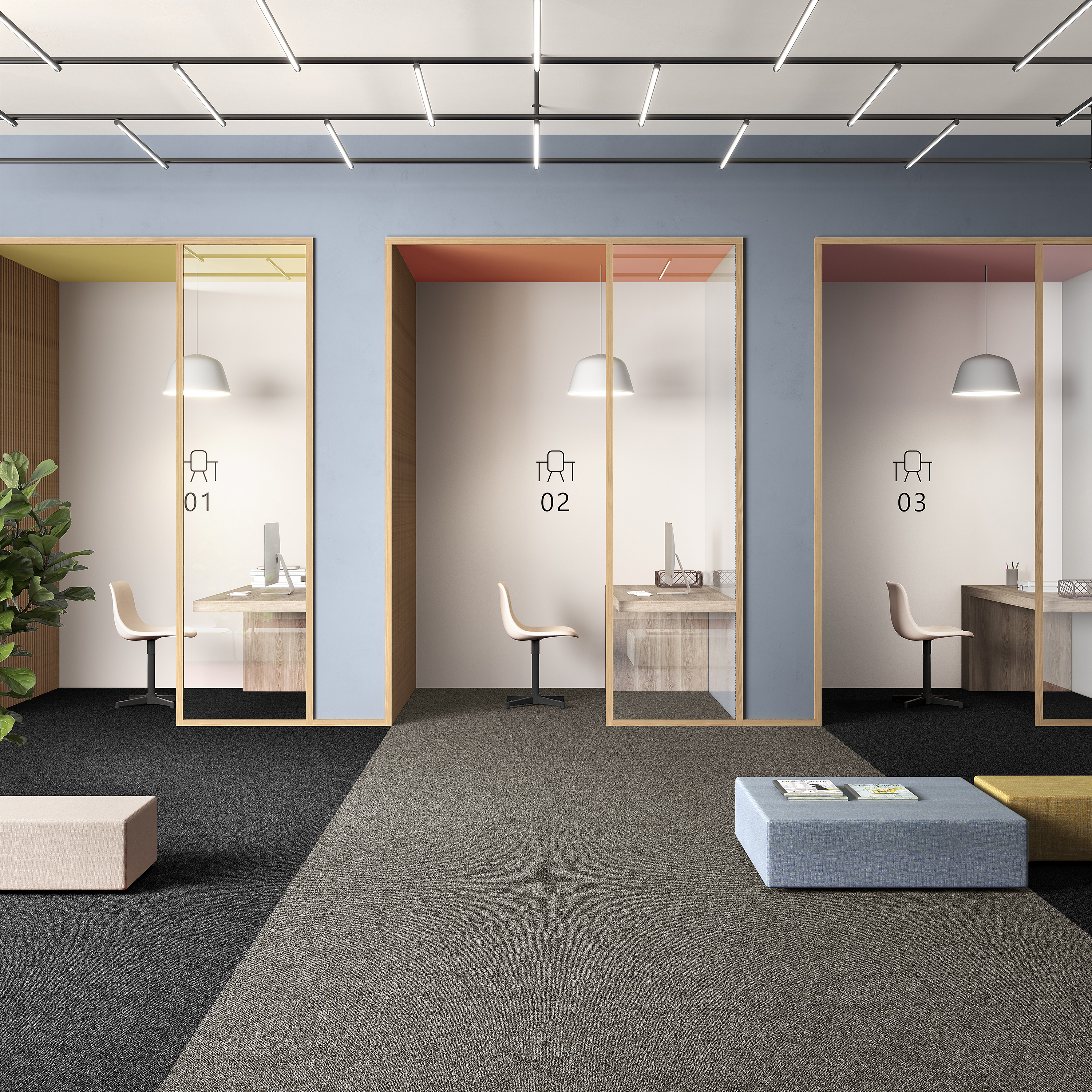 Ковровая плитка Medusa Tile 40 (500*500*5 мм) — купить в Астрахани