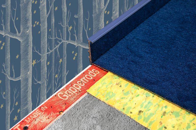 Плинтус для ковролина "Korner" Listwa синий (2500*13,8*50 мм) — купить в Астрахани