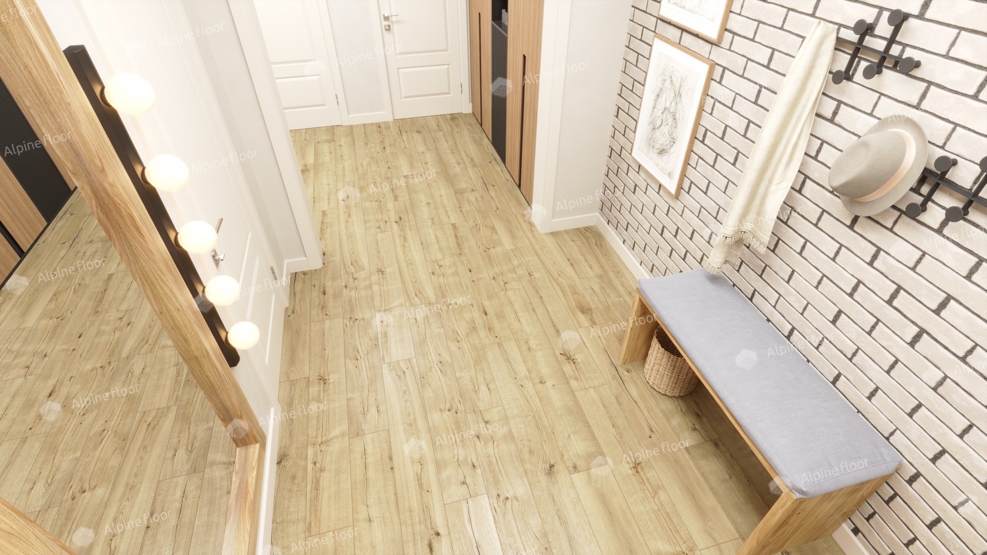 Ламинат "Alpine Floor" Дуб Эмпуриабрава (1285*192*8 мм) — купить в Астрахани