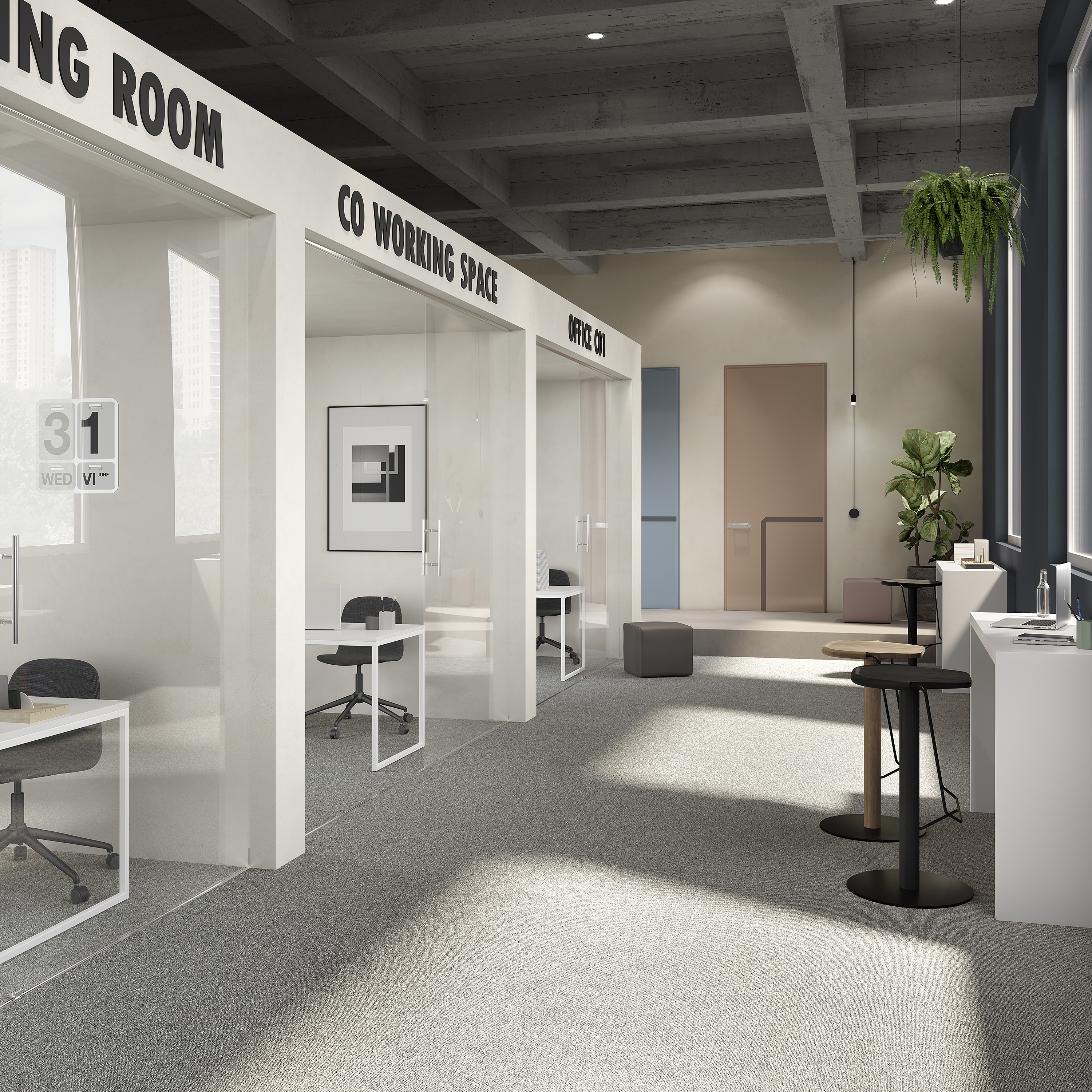 Ковровая плитка Medusa Tile 94 (500*500*5 мм) — купить в Астрахани