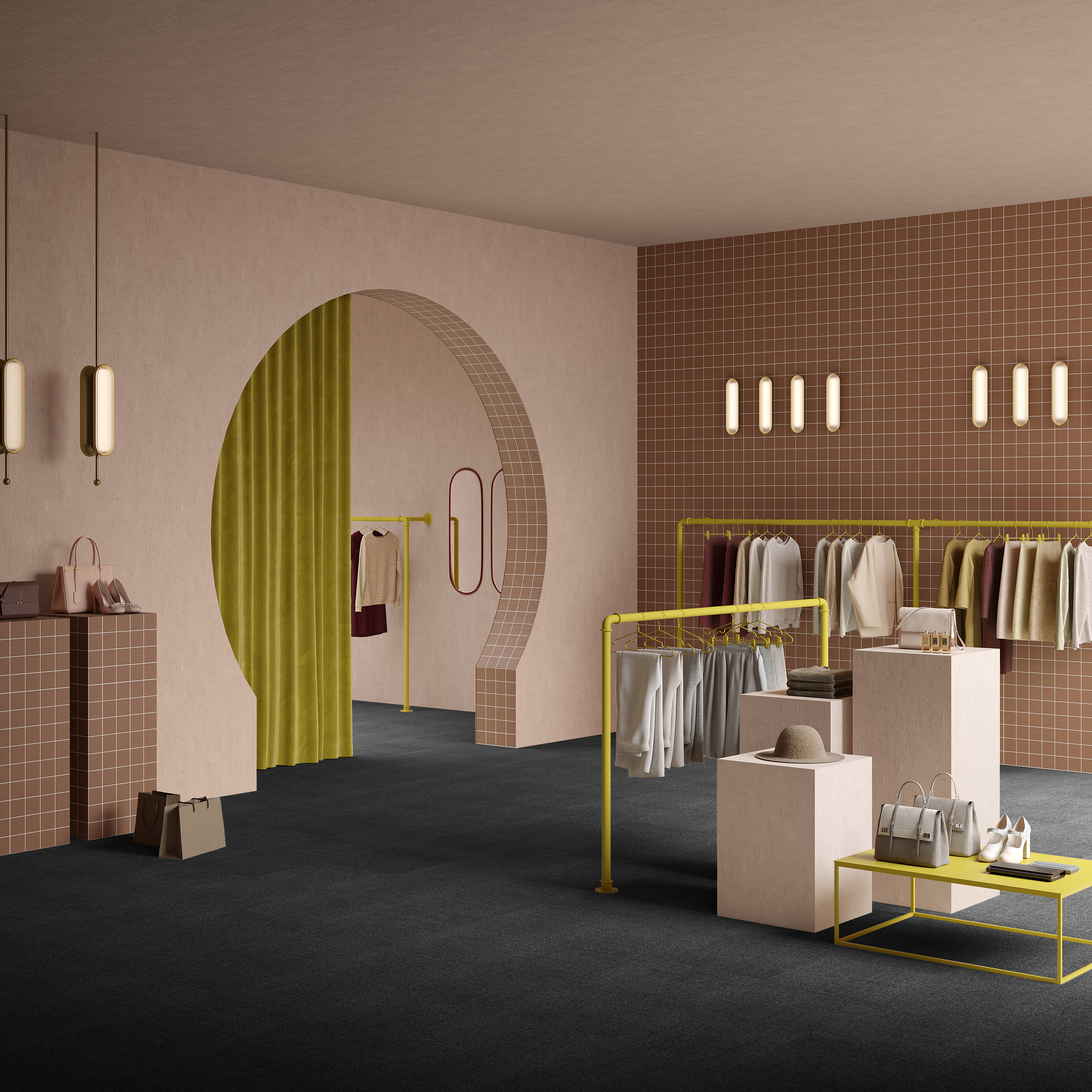 Ковровая плитка Mantra Tile 99 (500*500*6 мм) — купить в Астрахани