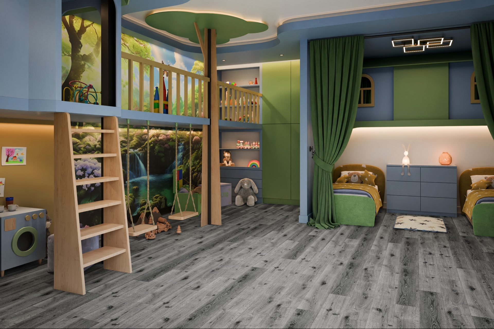 SPC ламинат «Damy Floor» Дуб Сильвер (1220*180*4 мм) — купить в Астрахани