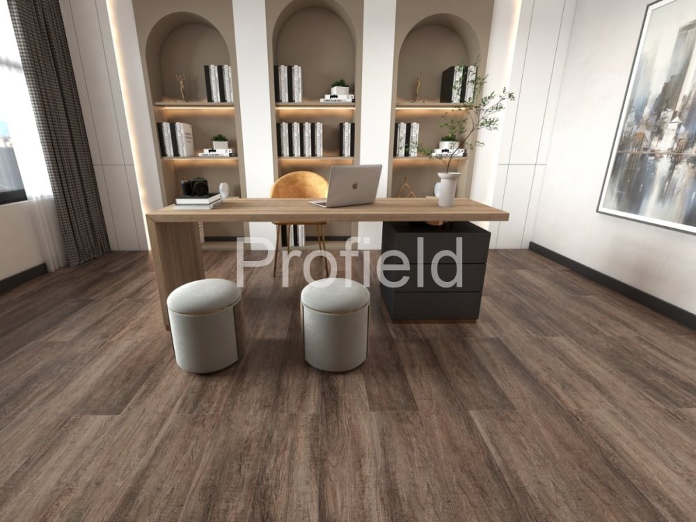 HSPC ламинат "Profield" Дуб темный (1200*228*5,5 мм) — купить в Астрахани