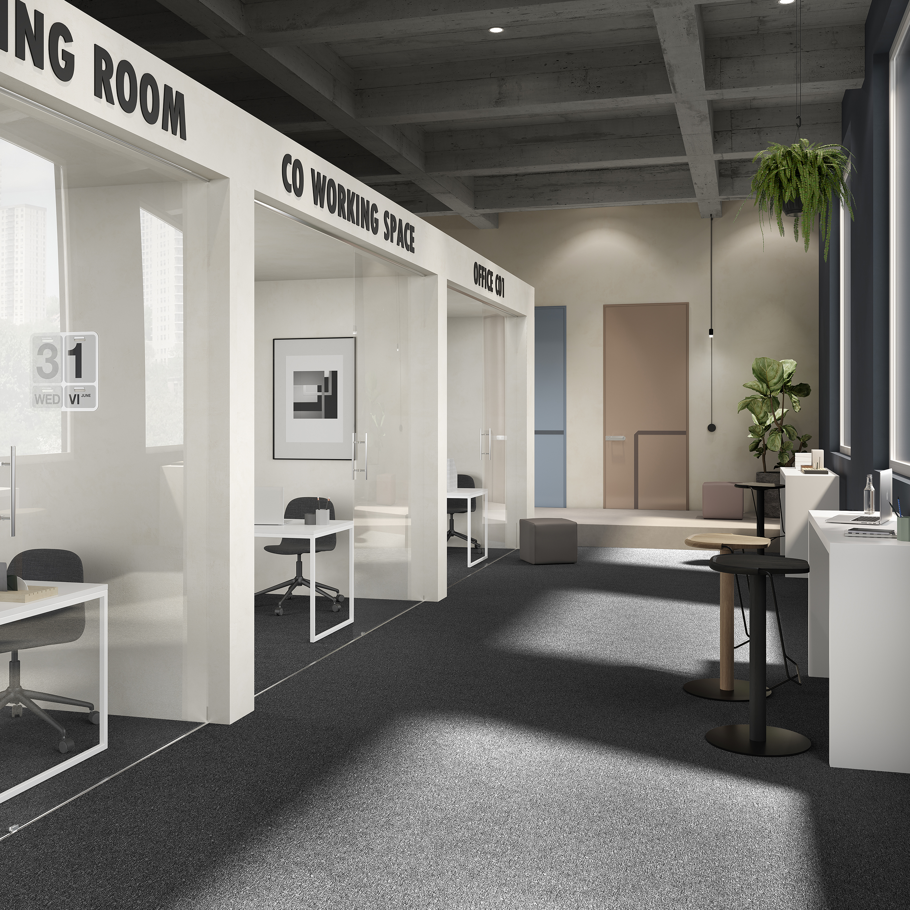 Ковровая плитка Medusa Tile 99 (500*500*5 мм) — купить в Астрахани