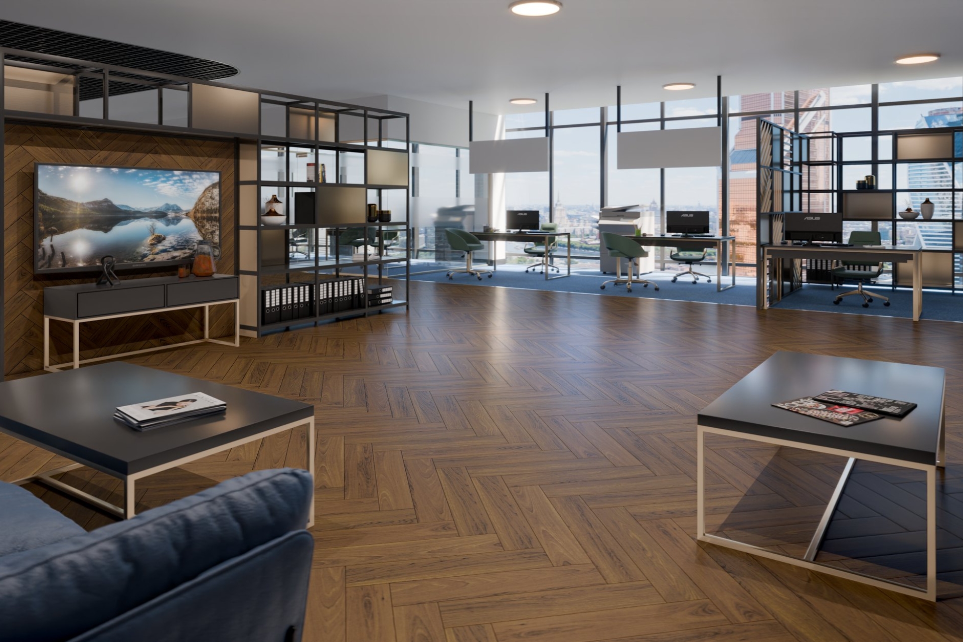 Инженерный паркет «Damy Floor» Ореховый (укладка елочкой) — купить в Астрахани