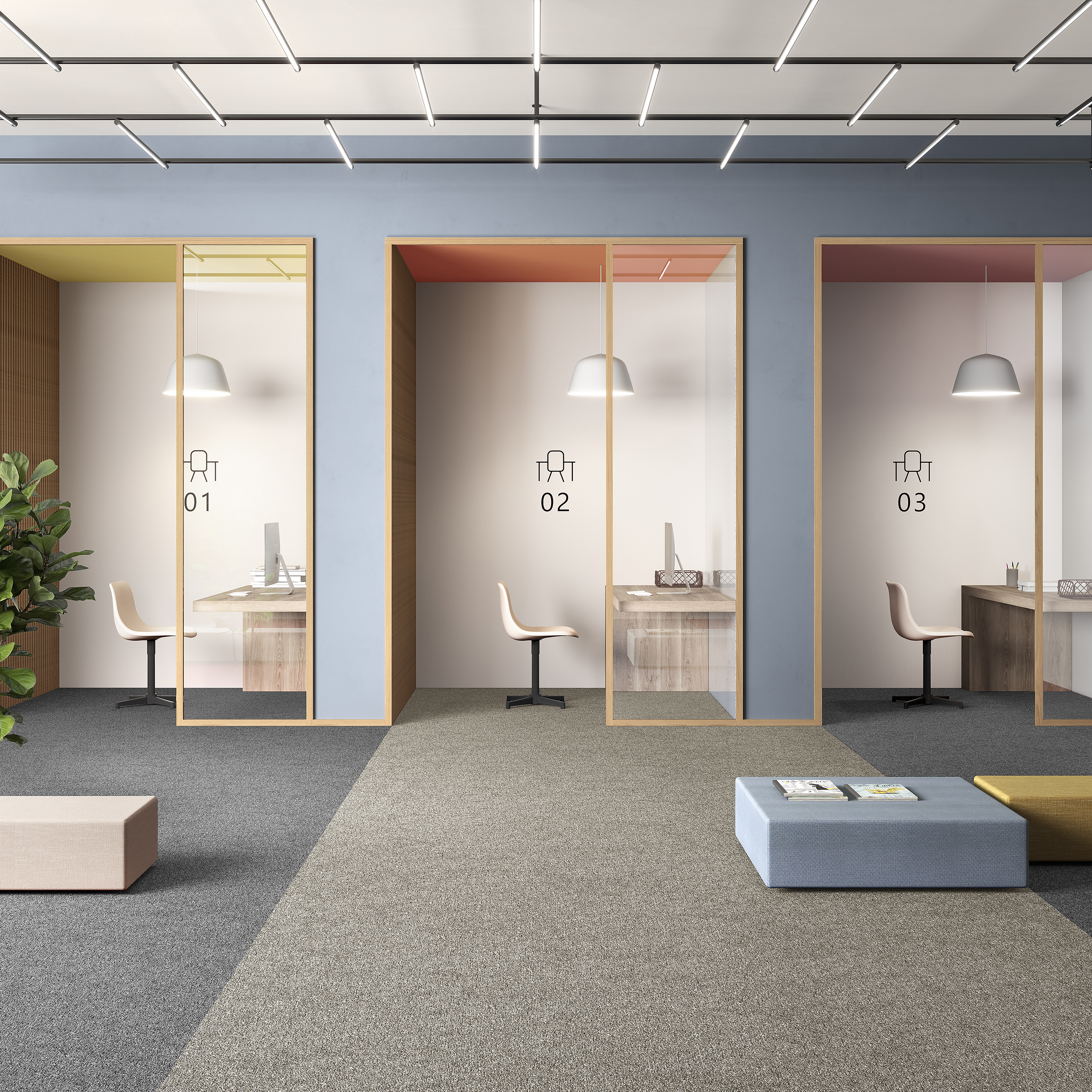 Ковровая плитка Medusa Tile 33 (500*500*5 мм) — купить в Астрахани