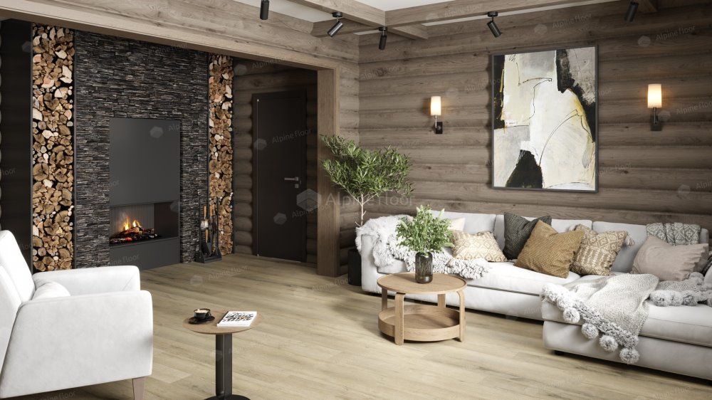 SPC Ламинат "Alpine Floor" Дуб сливочный (1220*183*8 мм) — купить в Астрахани