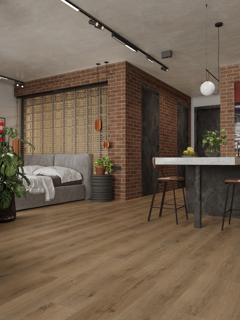 Кварцвиниловая плитка LVT "Alpine Floor" Дуб Рейсдал (1219*184*2 мм) — купить в Астрахани