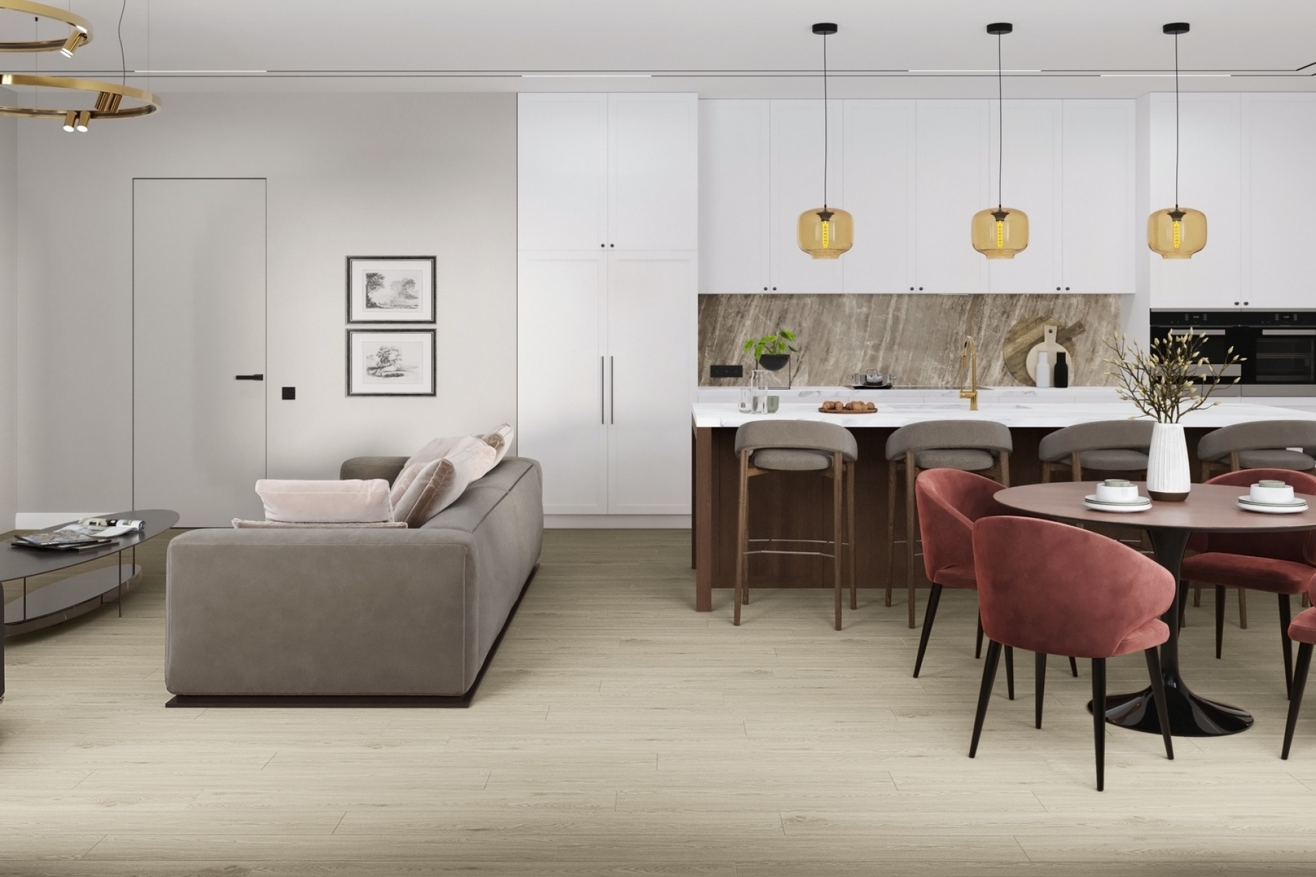 Усовершенствованная кварц-виниловая плитка «Damy Floor» Дуб Светлый (1227*187*2,5 мм) — купить в Астрахани