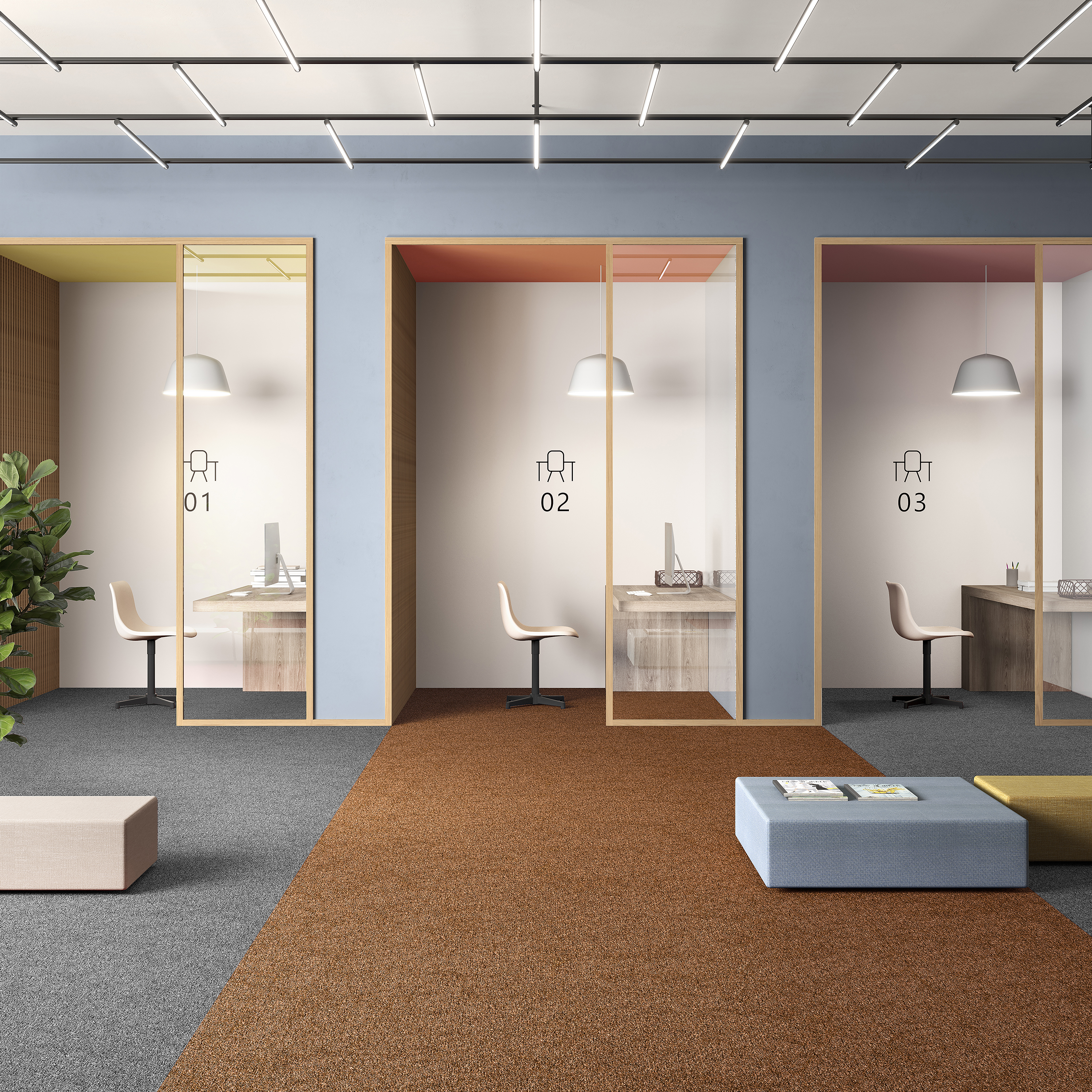 Ковровая плитка Medusa Tile 84 (500*500*5 мм) — купить в Астрахани