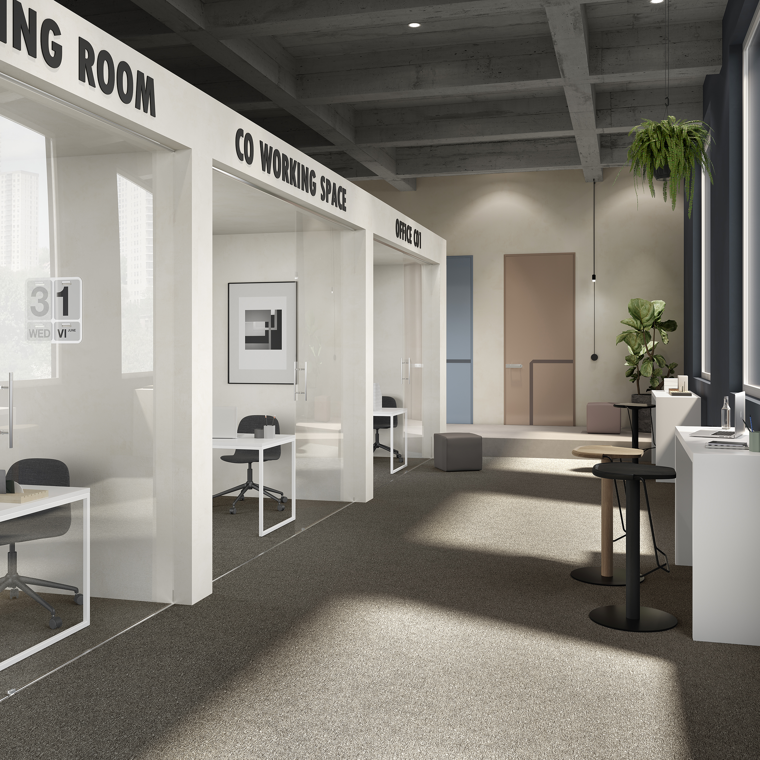 Ковровая плитка Medusa Tile 43 (500*500*5 мм) — купить в Астрахани