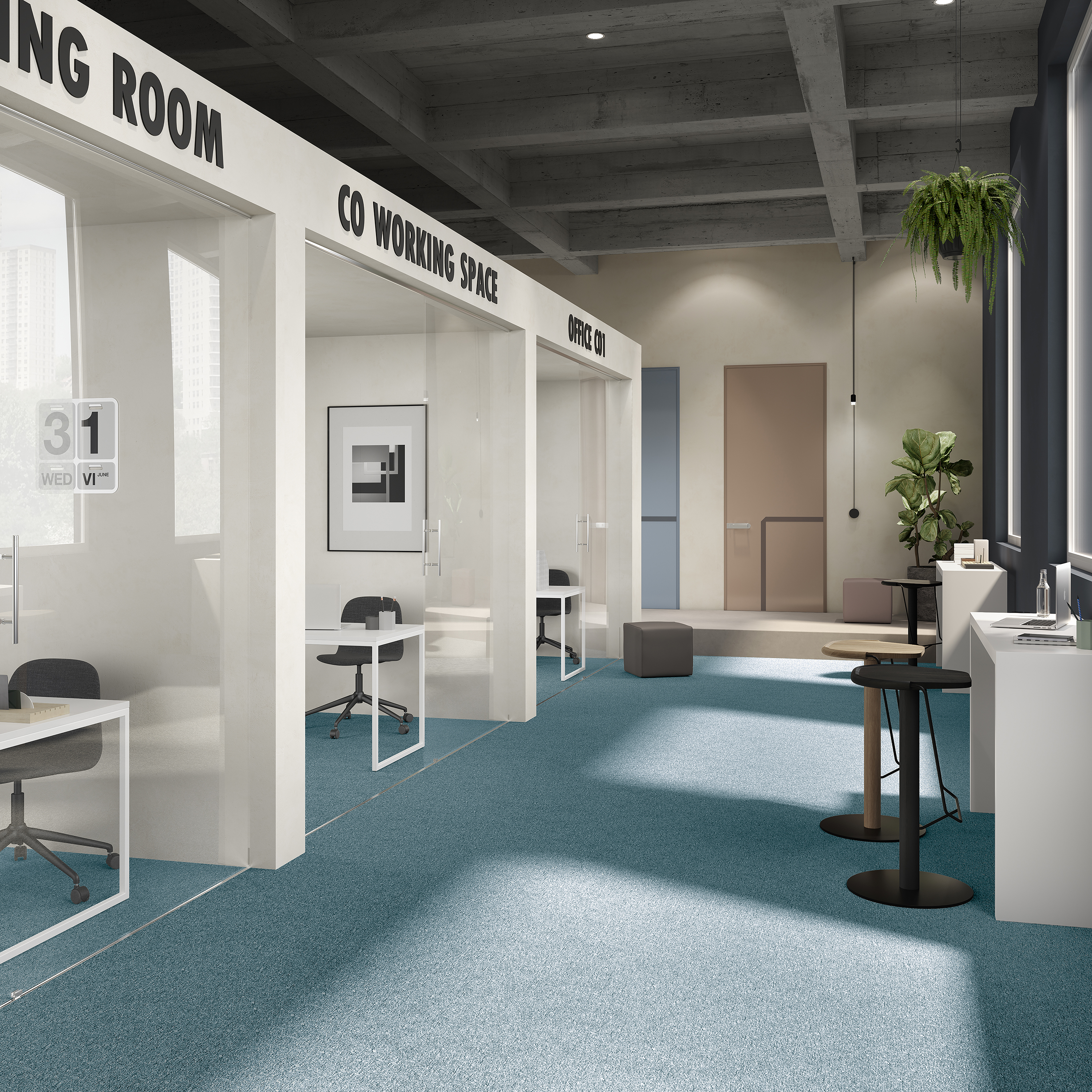 Ковровая плитка Medusa Tile 70 (500*500*5 мм) — купить в Астрахани