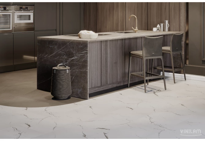 Кварц-винил Итальянский Мрамор (950*480*2,5 мм) — купить в Астрахани