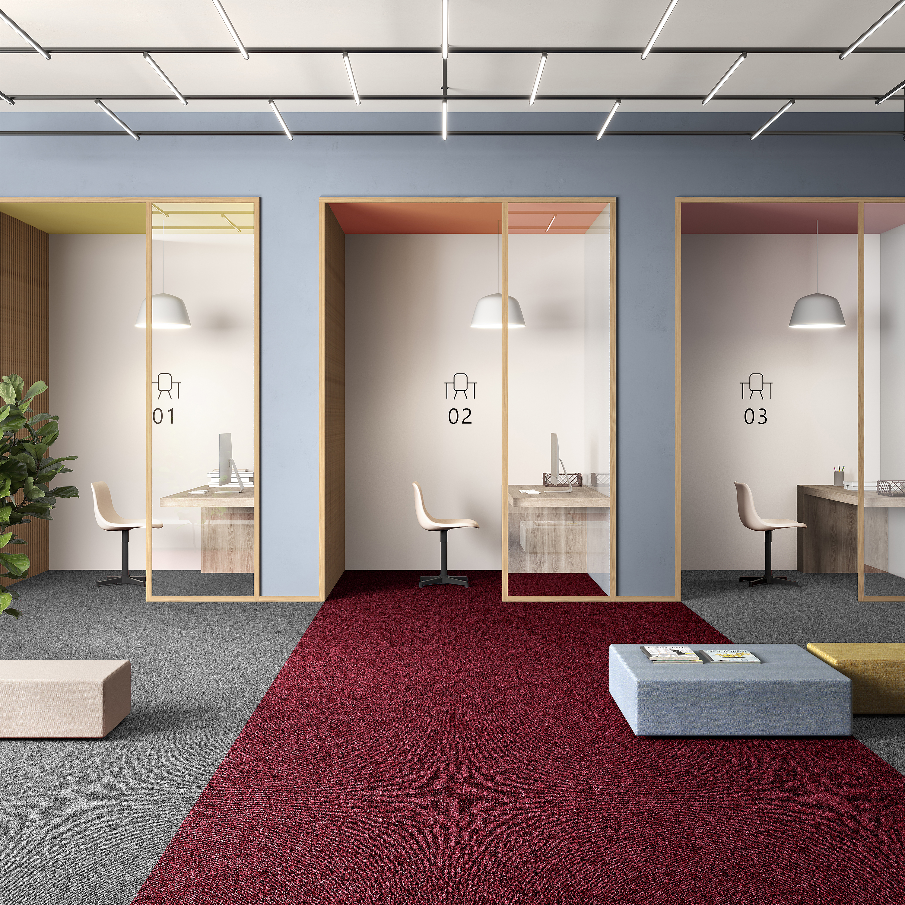 Ковровая плитка Medusa Tile 11 (500*500*5 мм) — купить в Астрахани