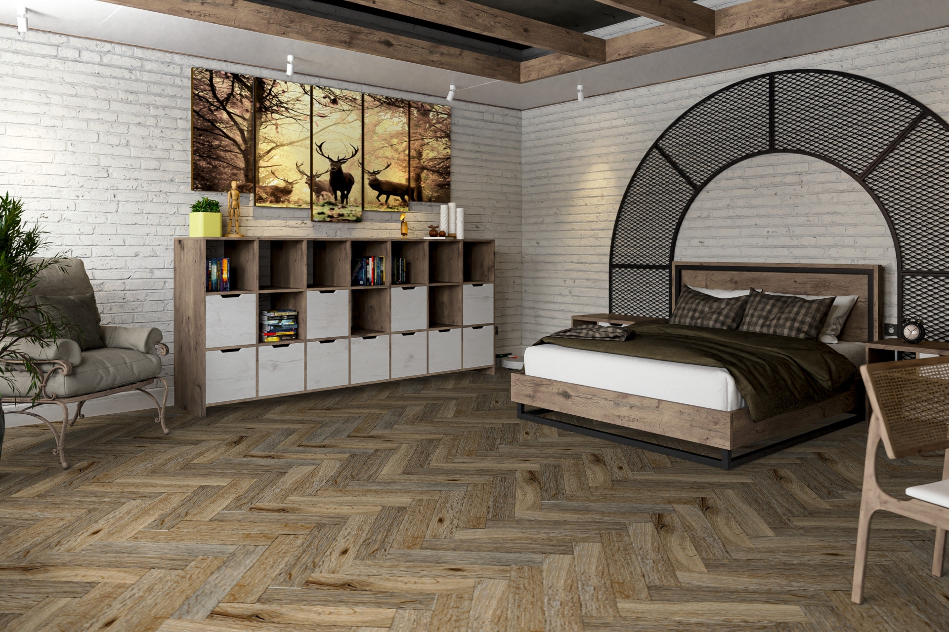 Усовершенствованная кварц-виниловая плитка «Damy Floor» Ковентри (590*118*2,5 мм) — купить в Астрахани