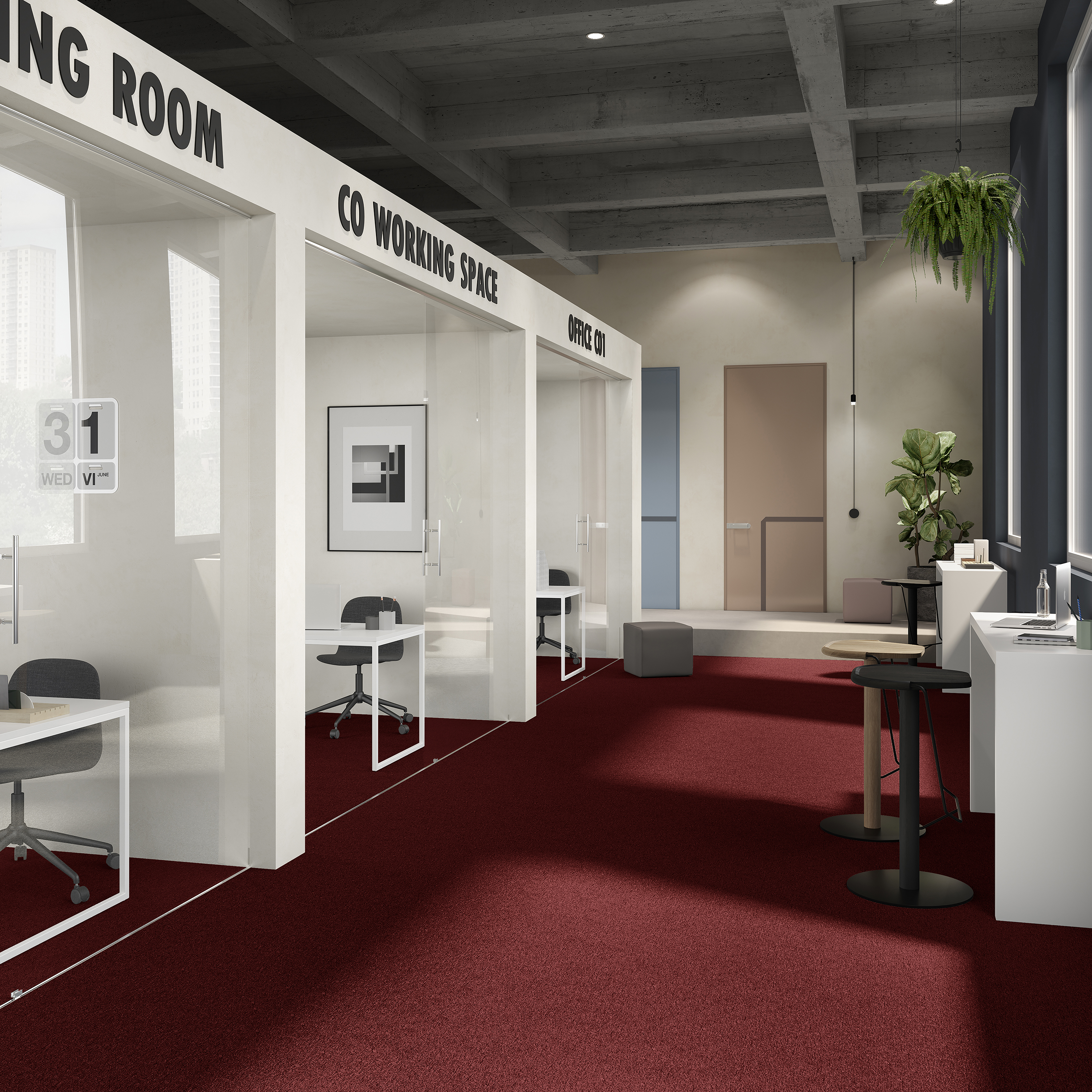 Ковровая плитка Medusa Tile 11 (500*500*5 мм) — купить в Астрахани