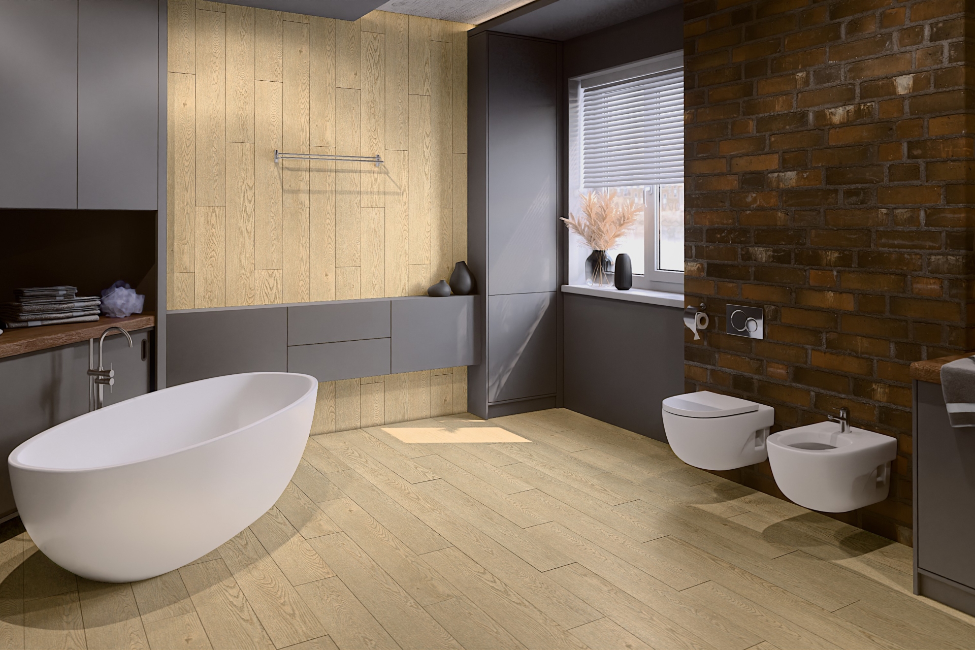 SPC ламинат «Damy Floor» Дуб Латте (1220*180*4 мм) — купить в Астрахани