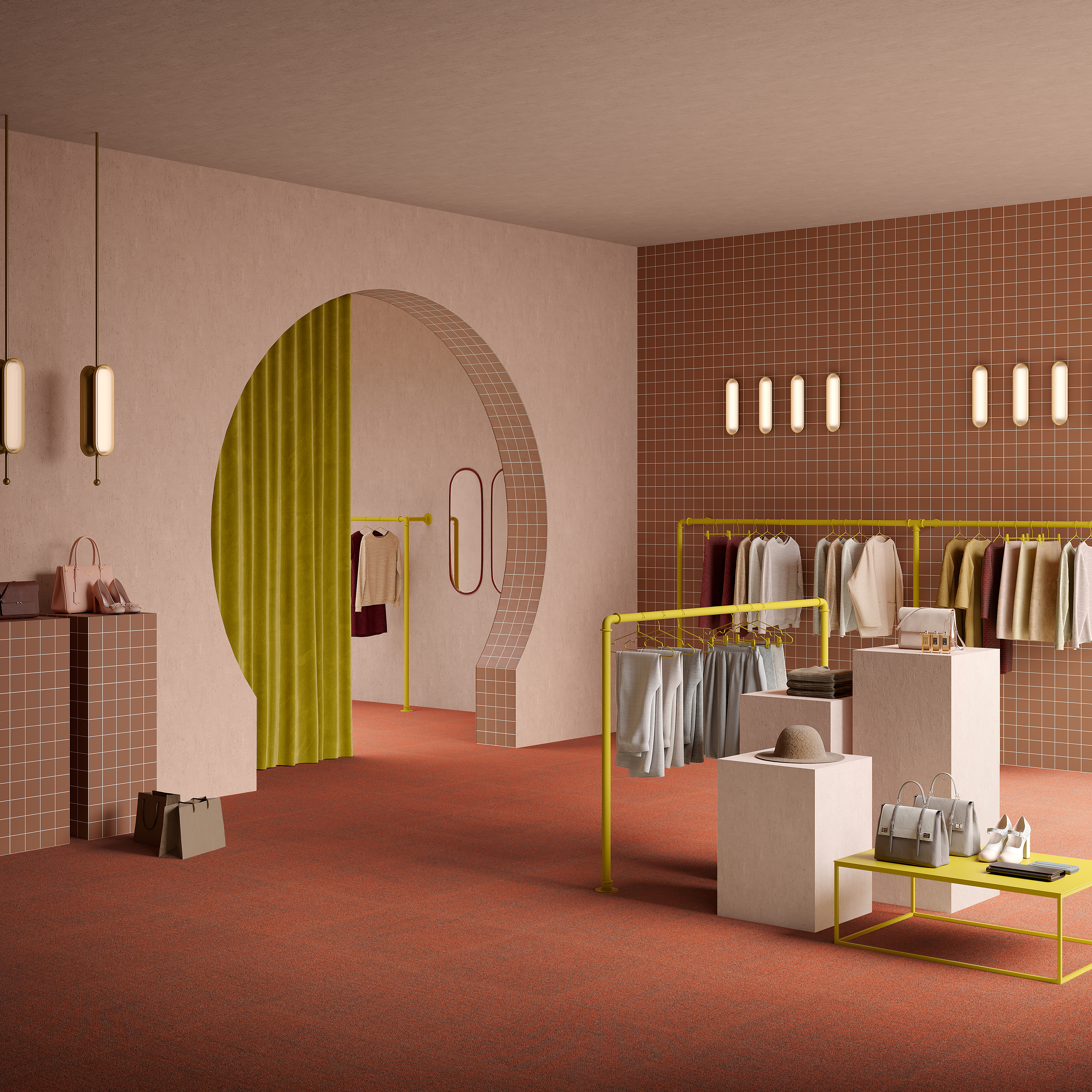 Ковровая плитка Mantra Tile 89 (500*500*6 мм) — купить в Астрахани