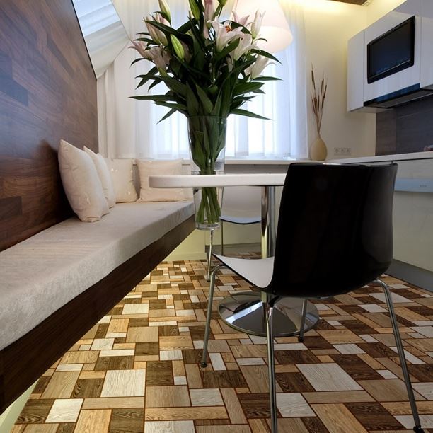 Линолеум бытовой "Комитекс" Печора Тетрис 862 (2,5м) — купить в Астрахани