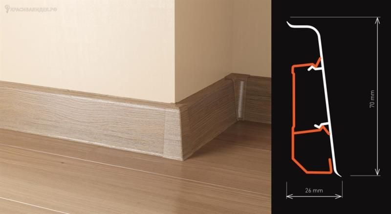 Плинтус "Arbiton" Indo Дуб Бурбон (2500*26*70 мм) — купить в Астрахани