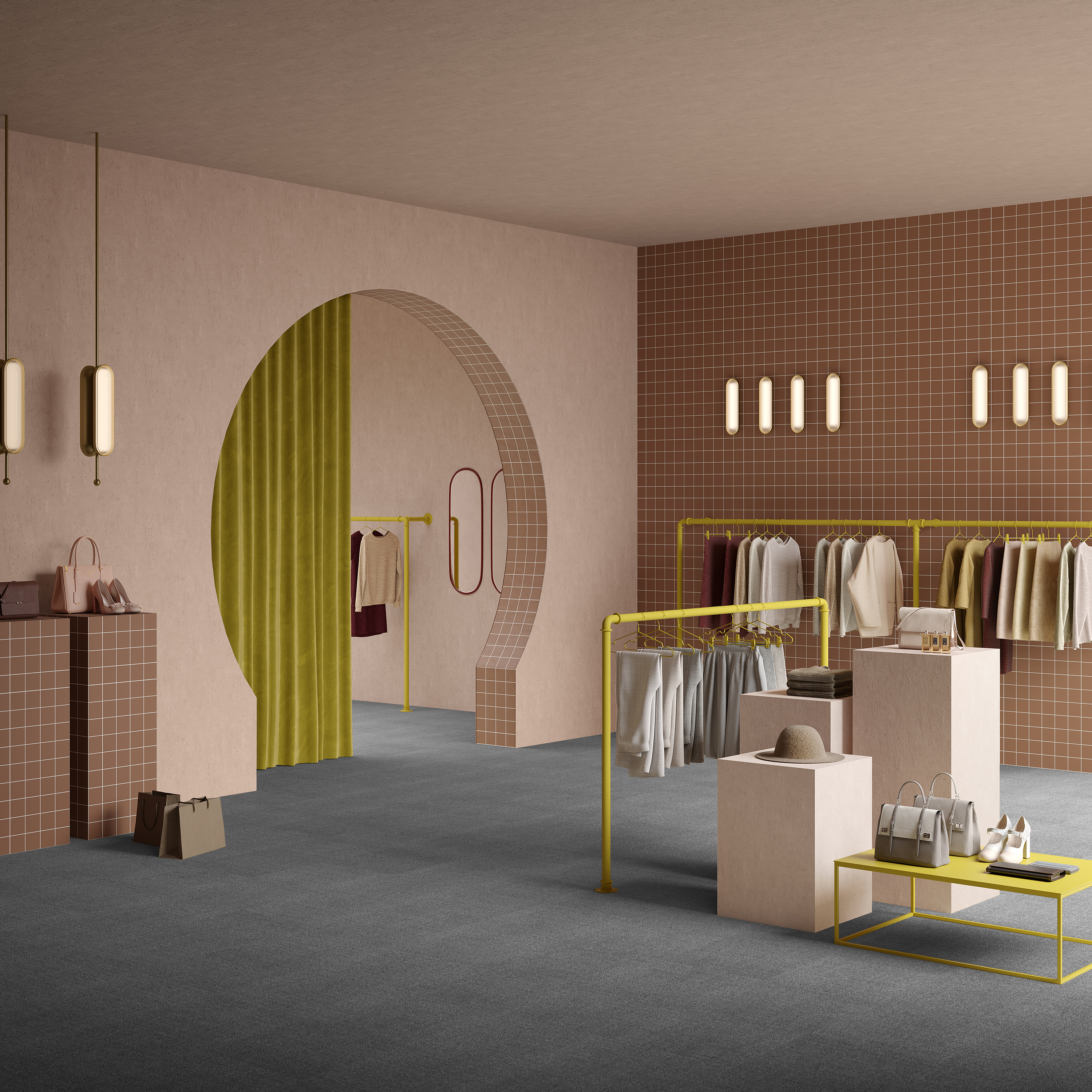 Ковровая плитка Mantra Tile 97 (500*500*6 мм) — купить в Астрахани