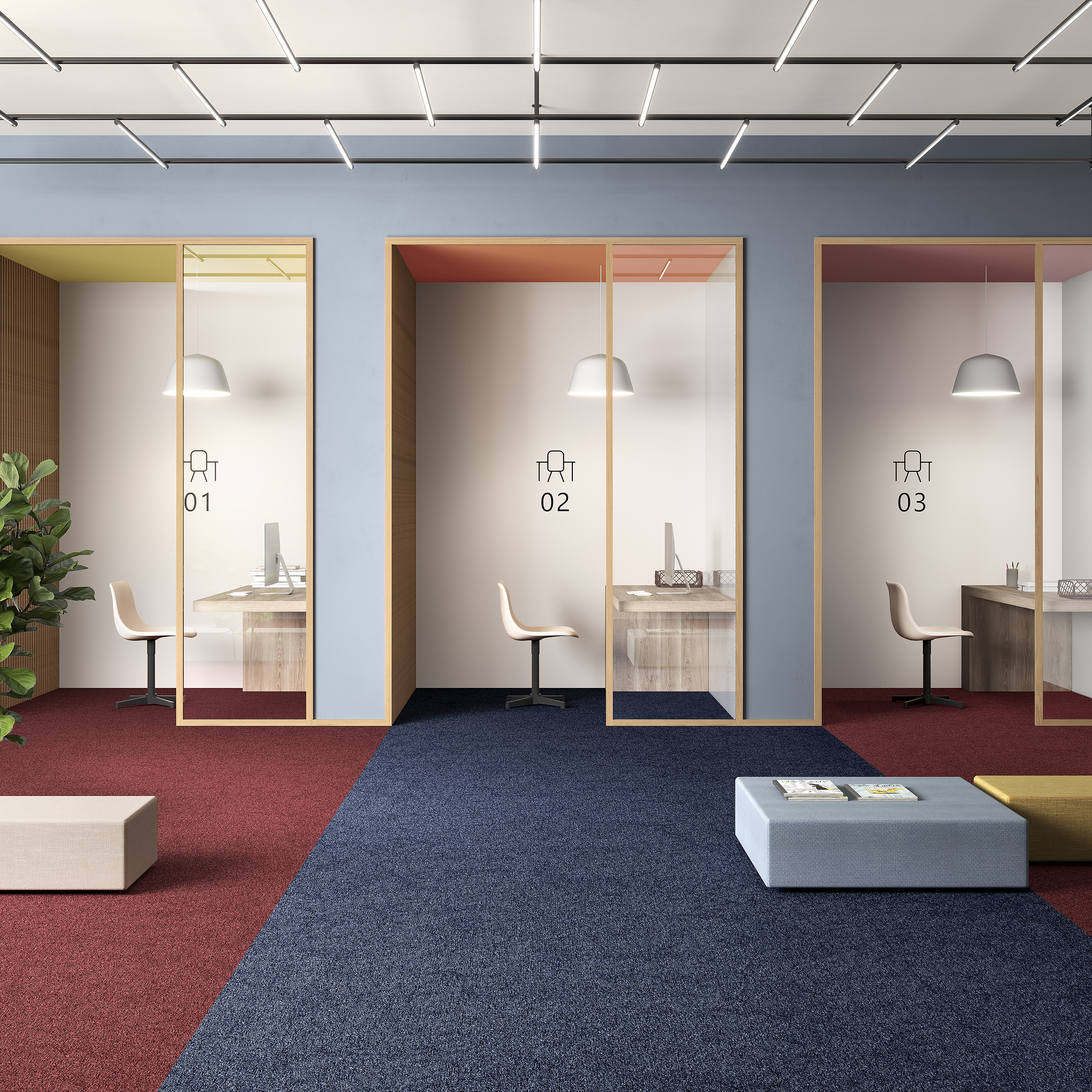 Ковровая плитка Medusa Tile 77 (500*500*5 мм) — купить в Астрахани