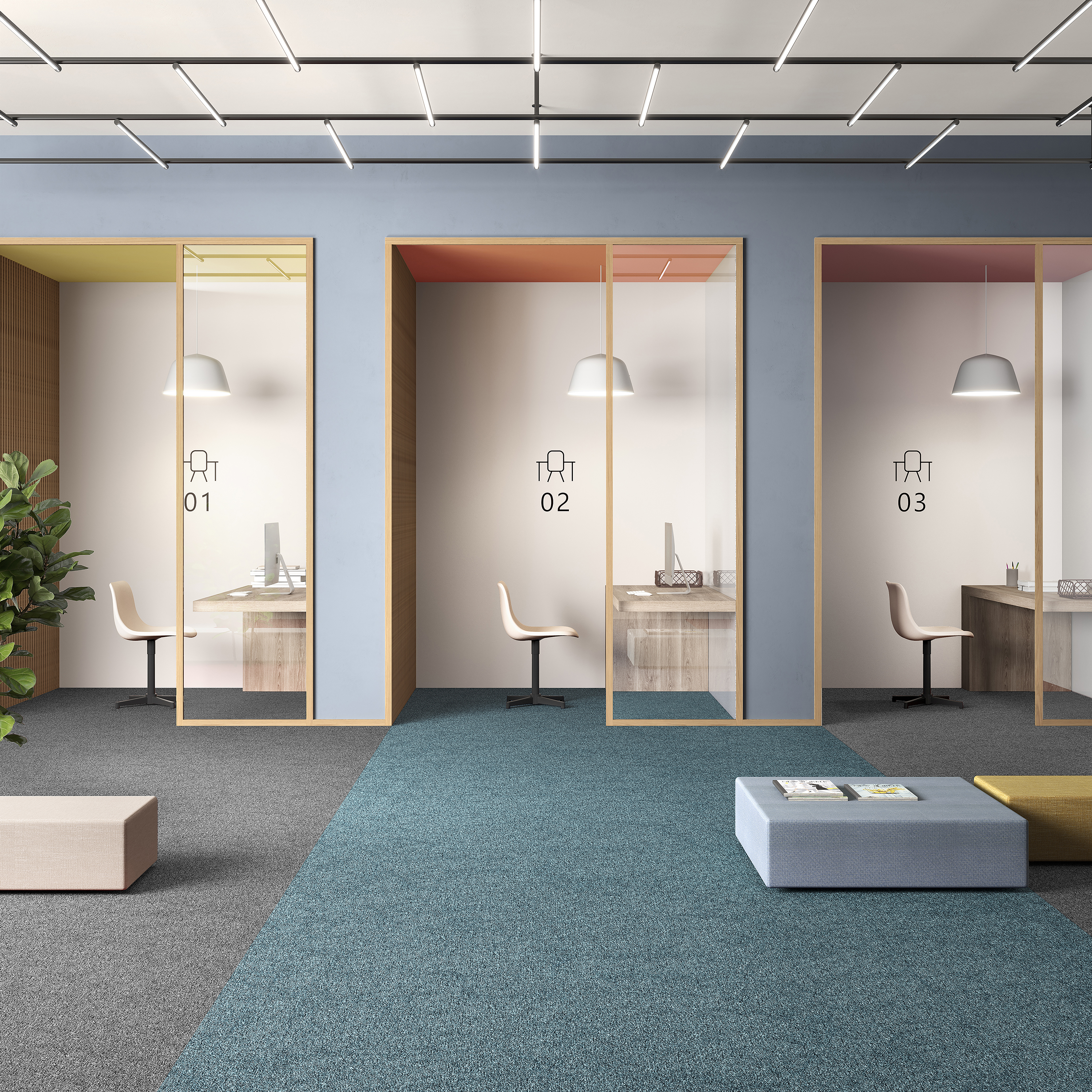 Ковровая плитка Medusa Tile 70 (500*500*5 мм) — купить в Астрахани