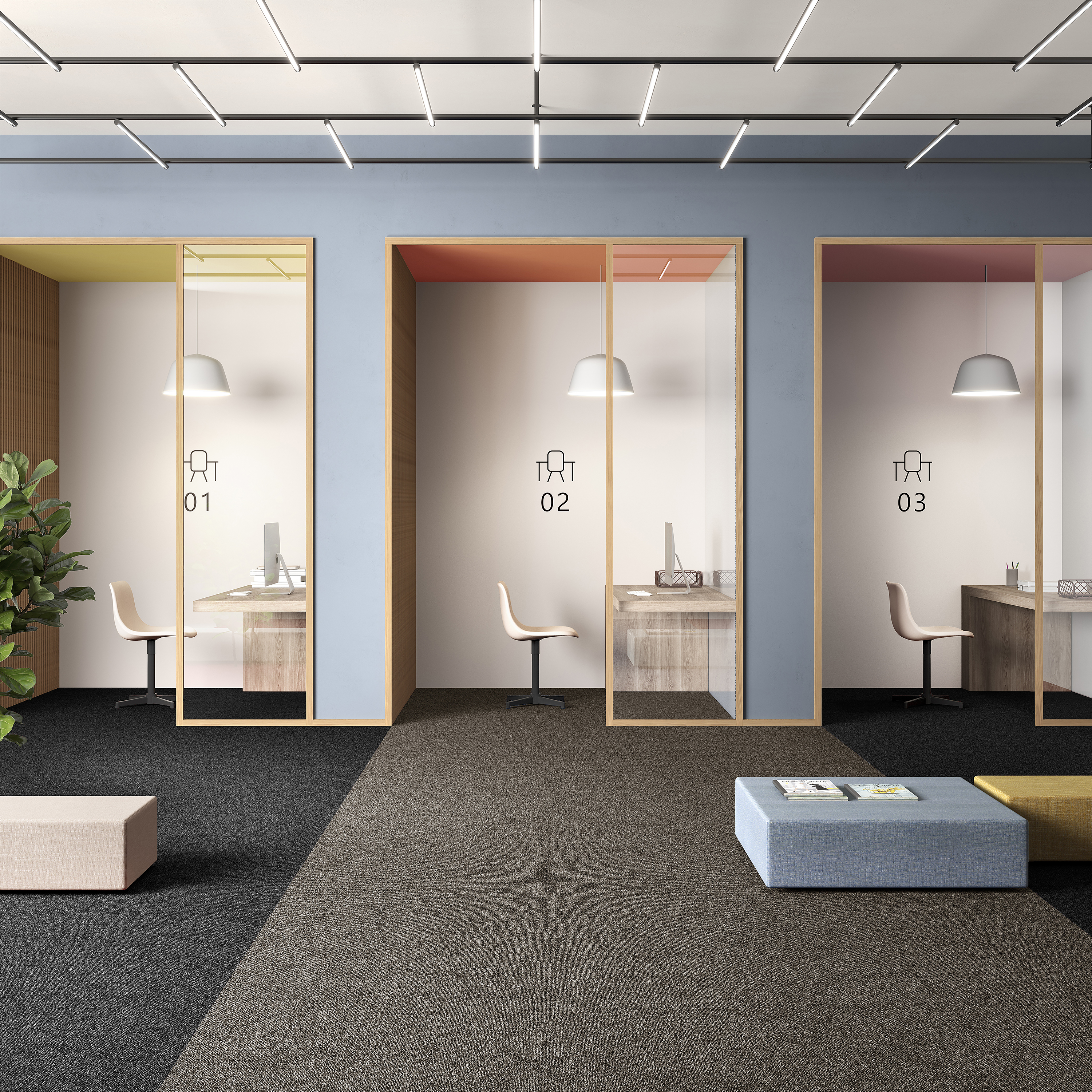 Ковровая плитка Medusa Tile 43 (500*500*5 мм) — купить в Астрахани