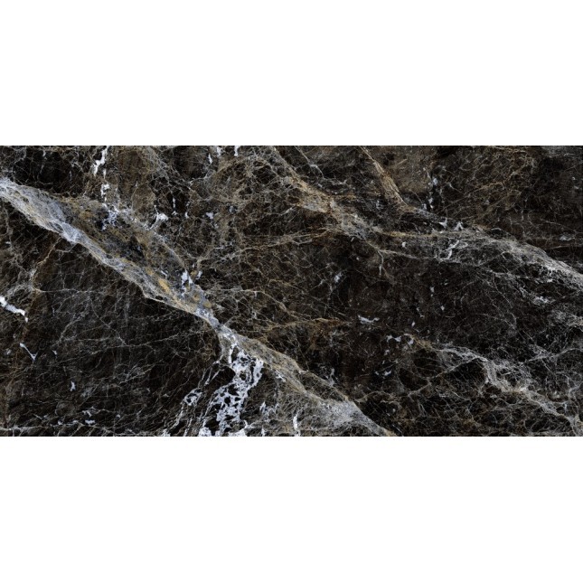 Керамогранит "Gresse" 600*1200 Simbel Carbon Чёрно-белый Мрамор — купить в Астрахани
