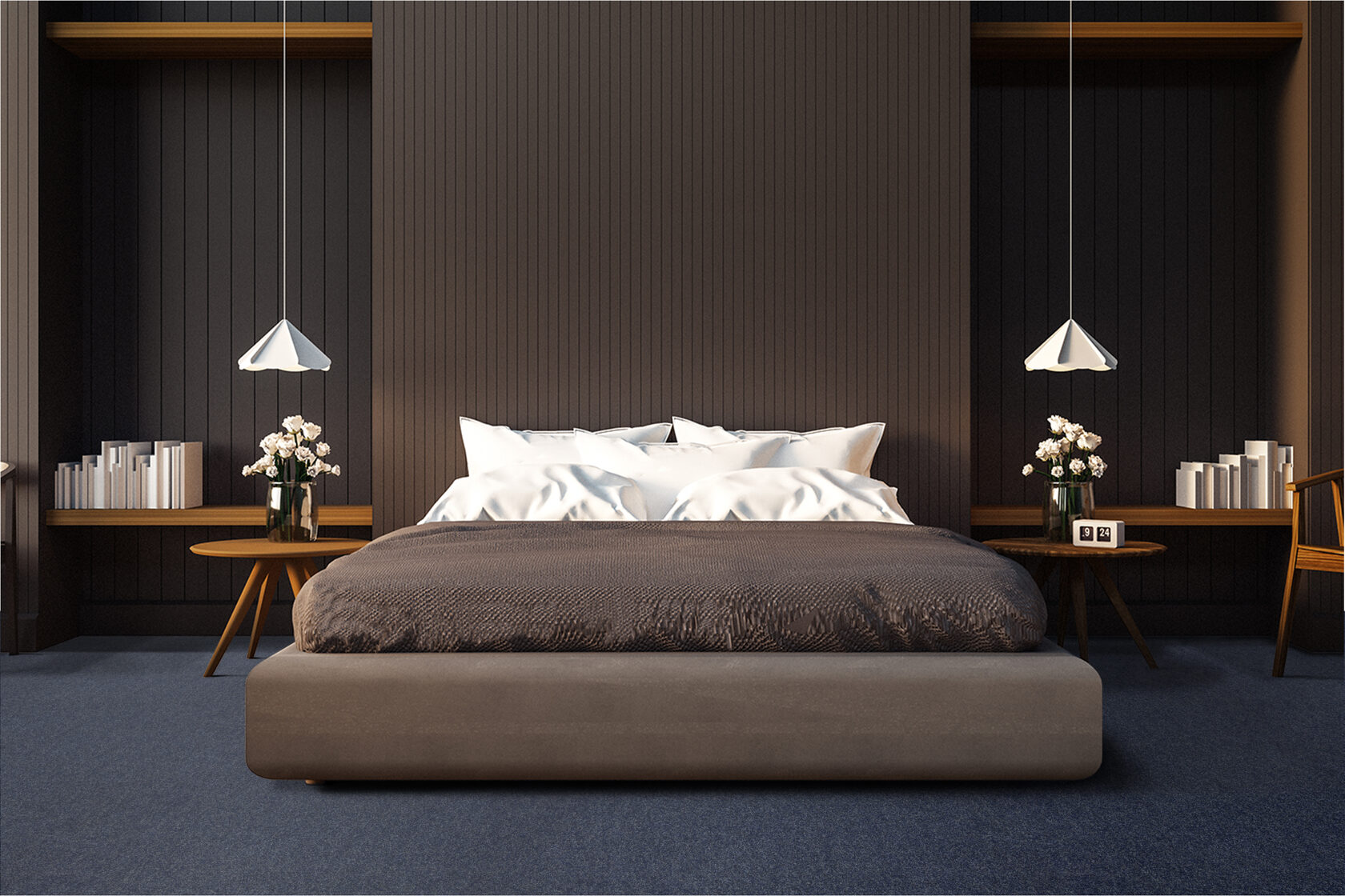 Ковровое покрытие "Bonkeel" Color Rib Blue Bottle 78 (ширина 1м/3м/4м) — купить в Астрахани