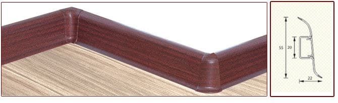 Плинтус "Идеал" пластиковый Комфорт Клен (2500*22*55 мм) — купить в Астрахани