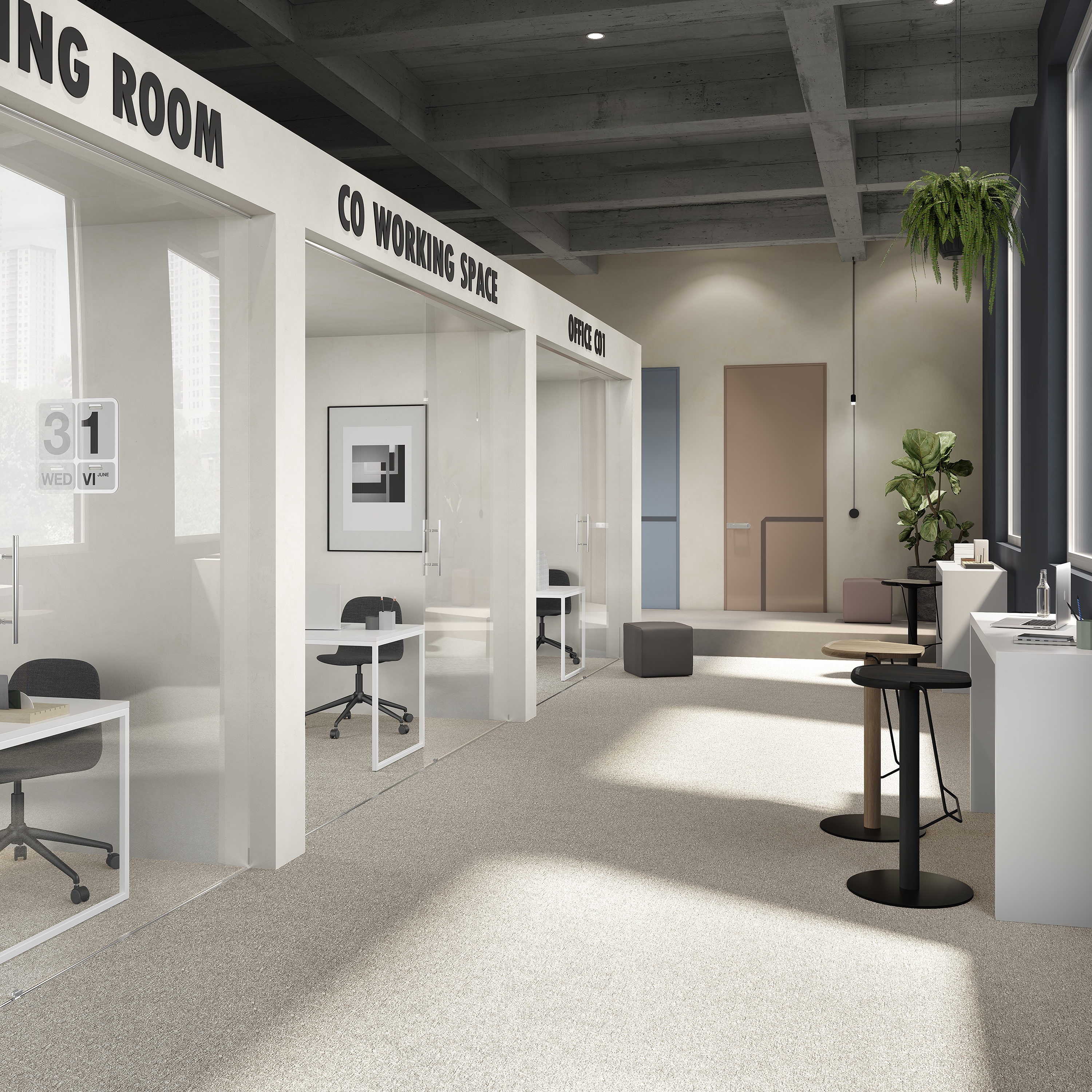 Ковровая плитка Medusa Tile 33 (500*500*5 мм) — купить в Астрахани