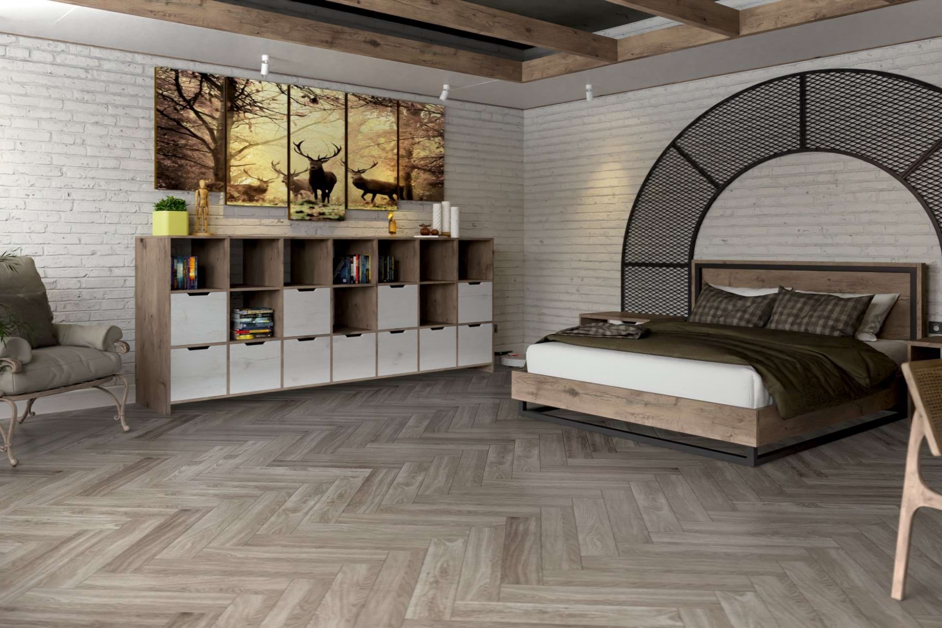 Инженерный паркет «Damy Floor» Скандинавский (укладка елочкой) — купить в Астрахани