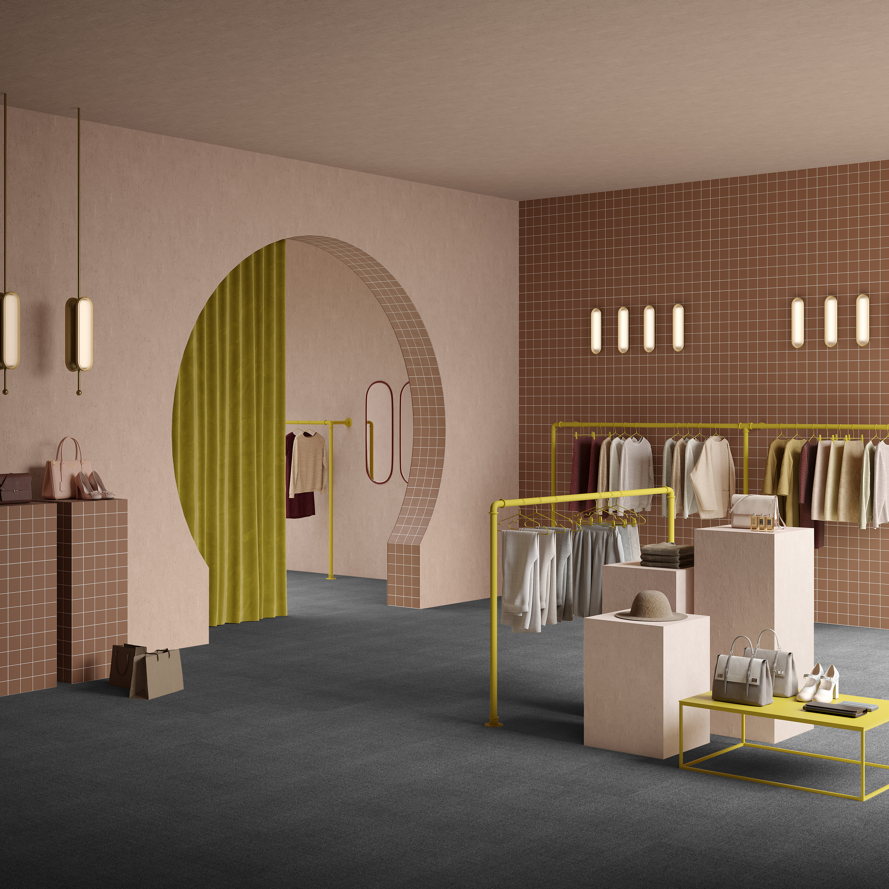 Ковровая плитка Mantra Tile 98 (500*500*6 мм) — купить в Астрахани