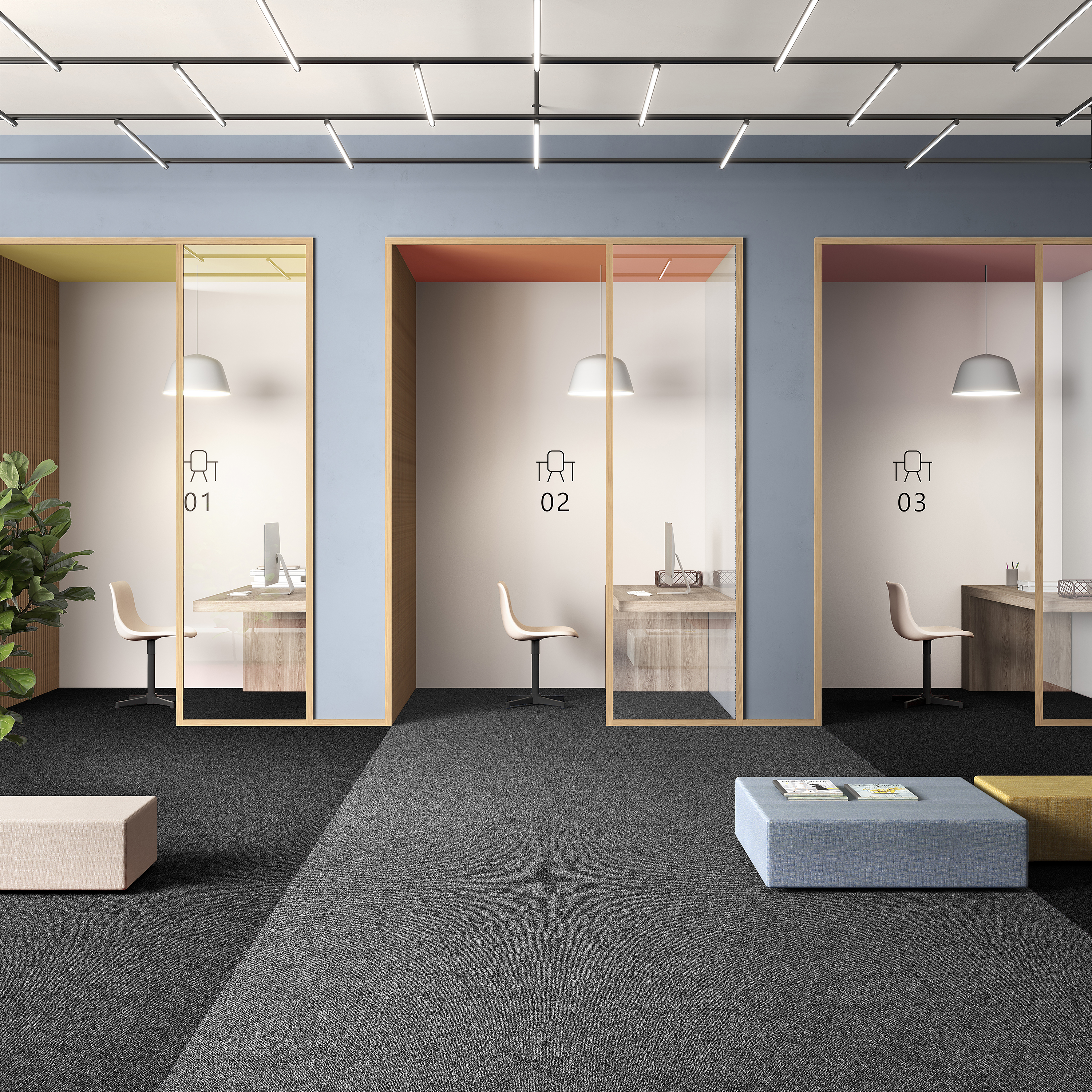 Ковровая плитка Medusa Tile 98 (500*500*5 мм) — купить в Астрахани