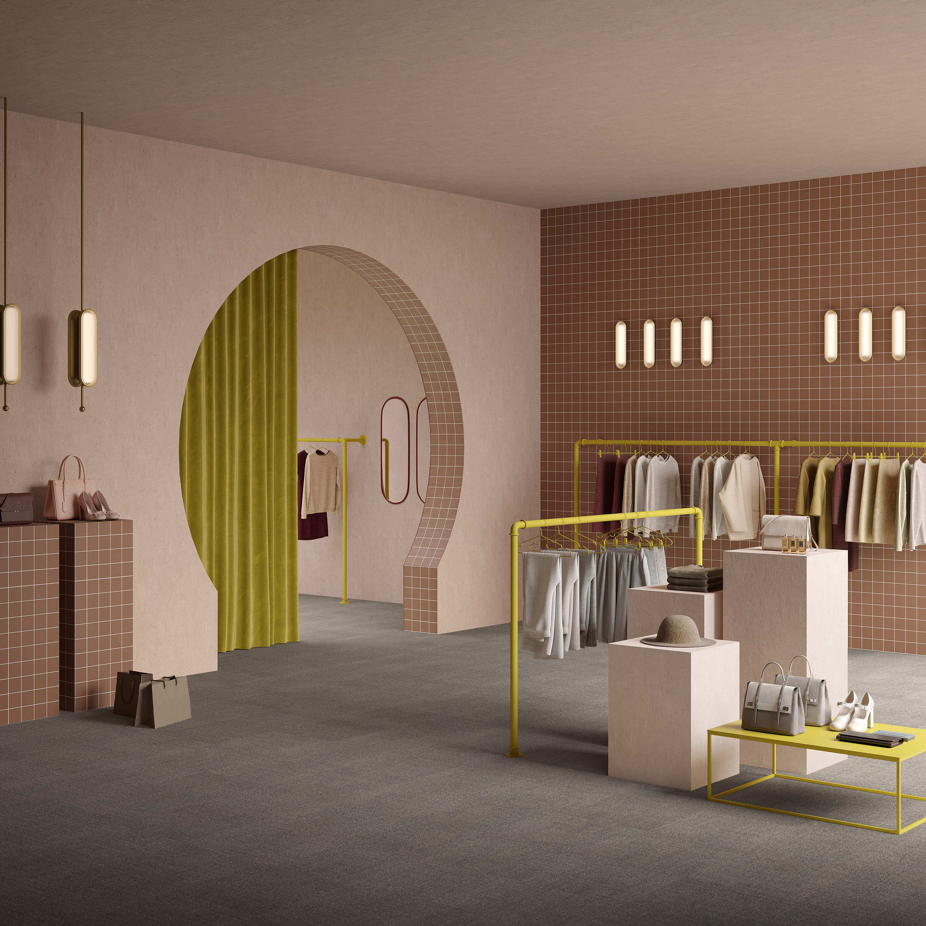 Ковровая плитка Mantra Tile 94 (500*500*6 мм) — купить в Астрахани