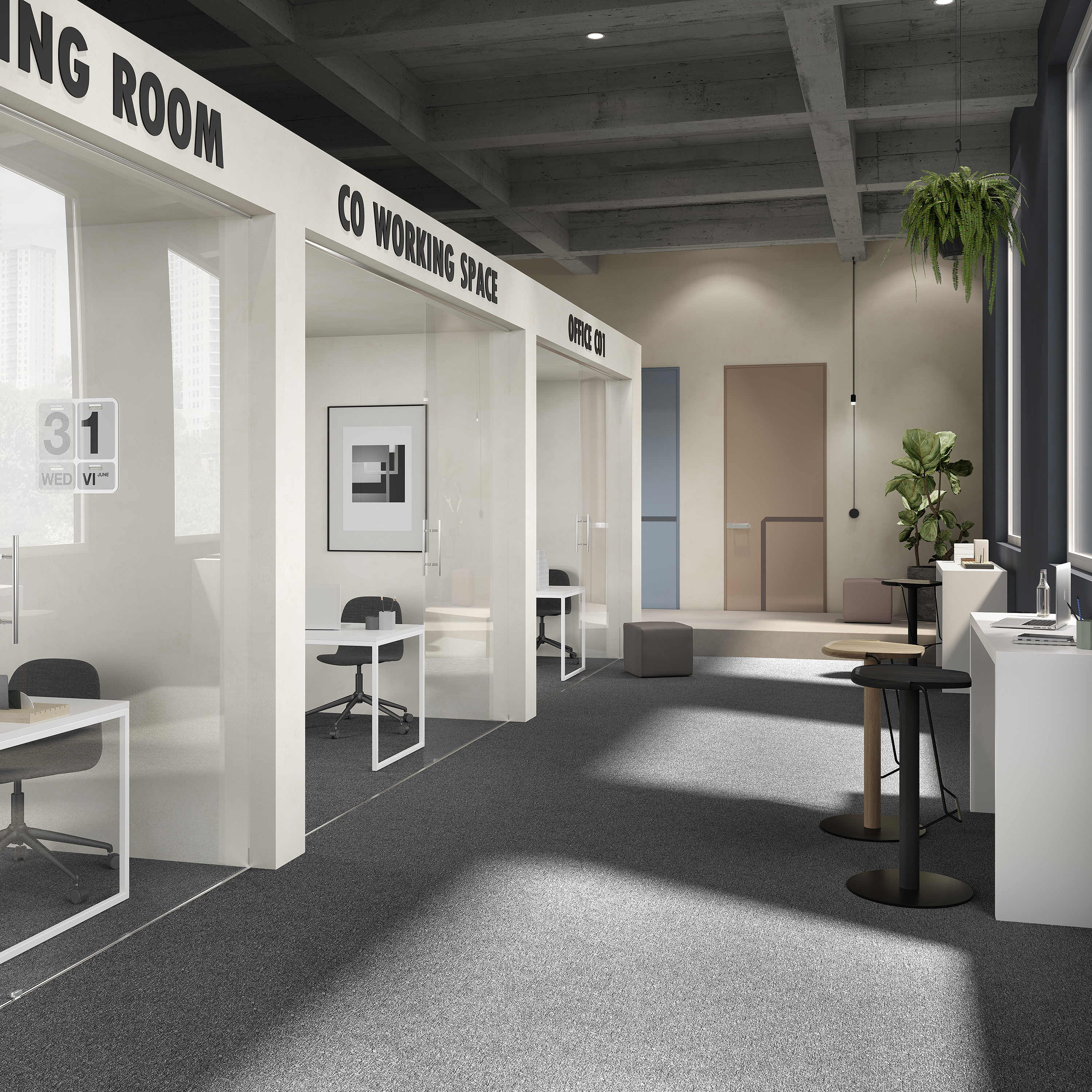 Ковровая плитка Medusa Tile 98 (500*500*5 мм) — купить в Астрахани